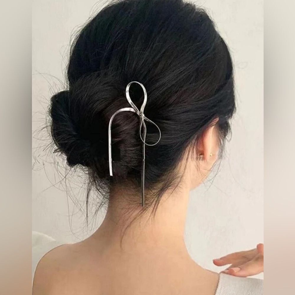 Bow hair pin M1152